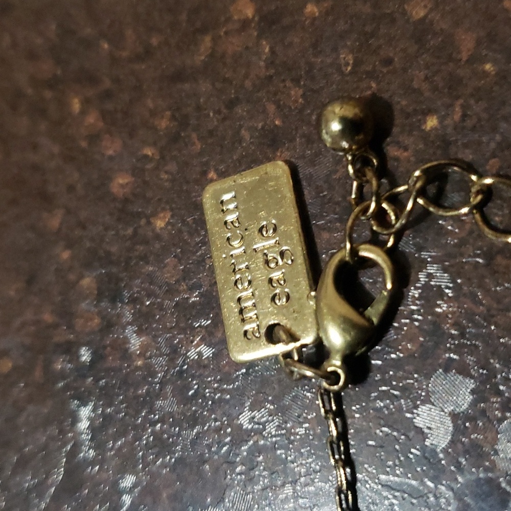 American Eagle Goldtone Choker Necklace